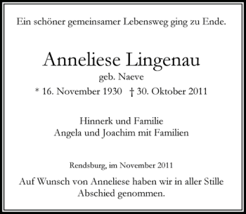 Traueranzeige von   von Landeszeitung