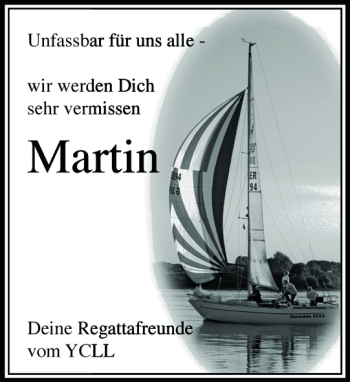 Traueranzeige von Martin  von Flensburger Tageblatt