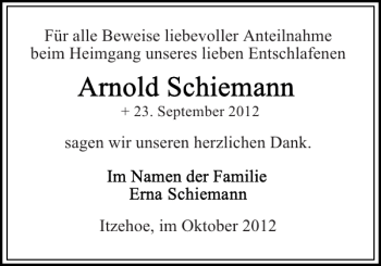 Traueranzeige von Für Heimgang lieben Itzehoe im unseren  von Norddeutsche Rundschau