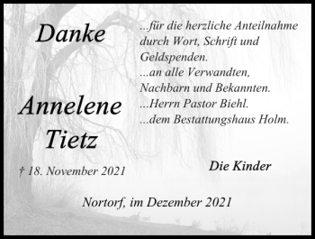 Traueranzeige von Nortorf im von Landeszeitung