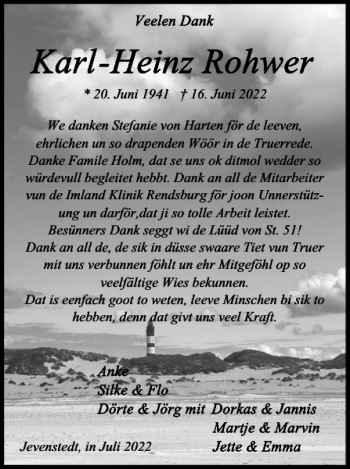 Traueranzeige von Jevenstedt  von Landeszeitung
