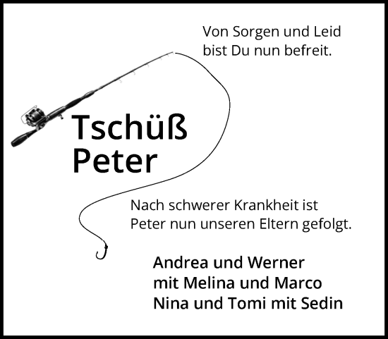 Traueranzeige von Peter  von Sylter Rundschau