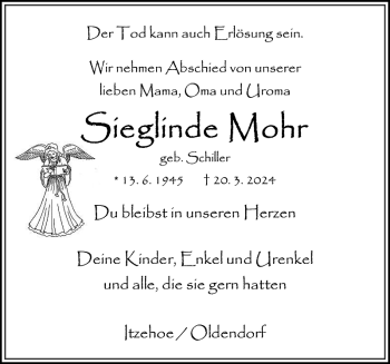Traueranzeige von unseren Kinder und und Itzehoe Oldendorf  von Norddeutsche Rundschau