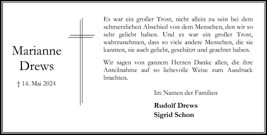 Traueranzeige von Rudolf Drews von Stormaner Tageblatt