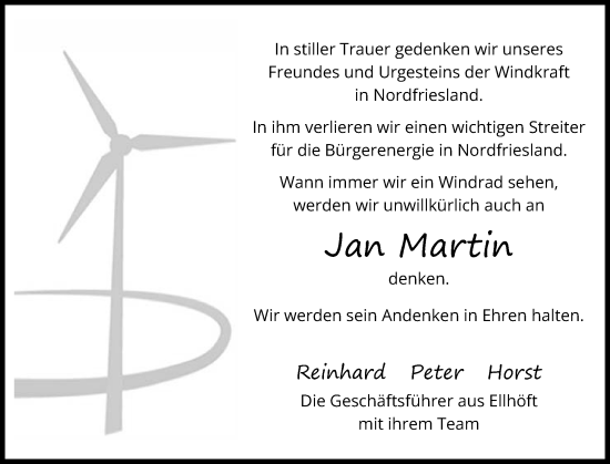 Traueranzeige von Jan Martin Hansen von Husumer Nachrichten, Nordfriesland Tageblatt