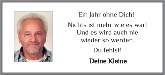 Traueranzeige von Dich  von Flensburger Tageblatt