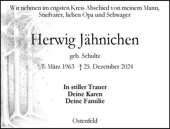 Traueranzeige von Herwig Jähnichen von Die WochenSchau Gesamtausgabe