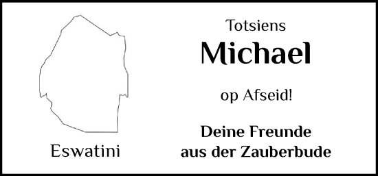 Traueranzeige von Michael  von Sylter Rundschau