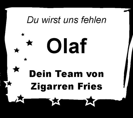 Traueranzeige von Olaf  von Wochenend Anzeiger
