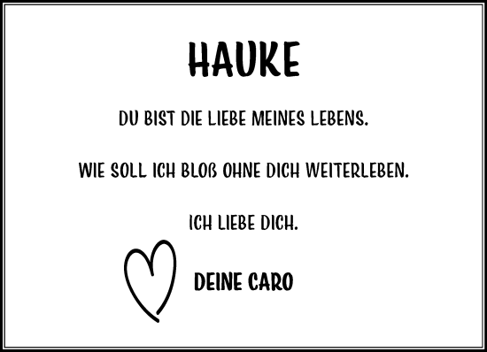 Traueranzeige von Hauke  von Umschau