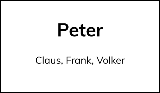 Traueranzeige von Peter  von Flensburger Tageblatt