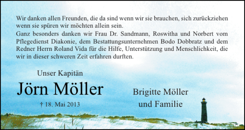  Traueranzeige für Jörn Möller vom 15.06.2013 aus Elmshorner Nachrichten