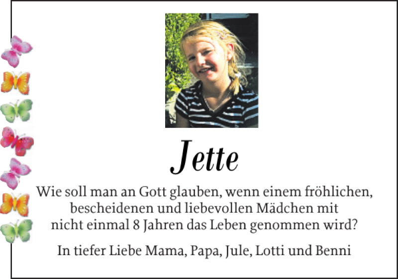  Traueranzeige für Jette  vom 17.02.2022 aus Pinneberger Tageblatt