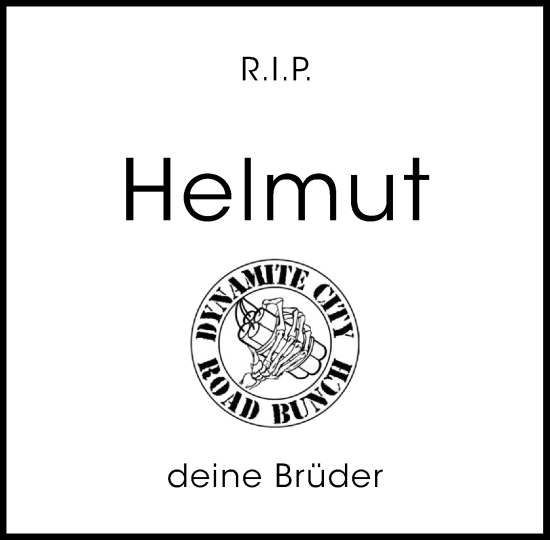 Traueranzeige von Helmut  von Wochenend Anzeiger