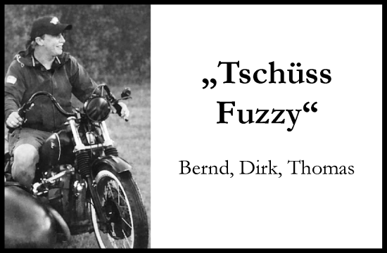 Traueranzeige von Fuzzy  von Umschau